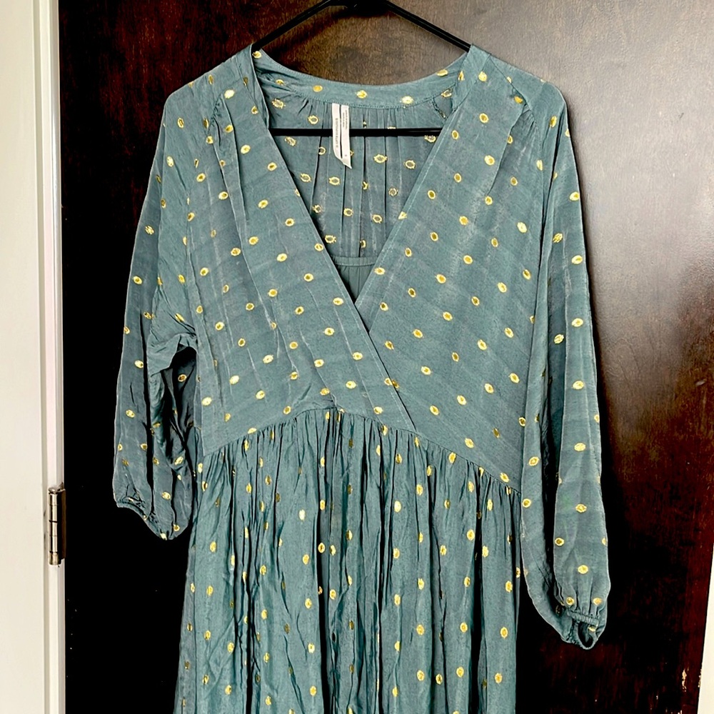 Anthropologie tiered maxi worn once